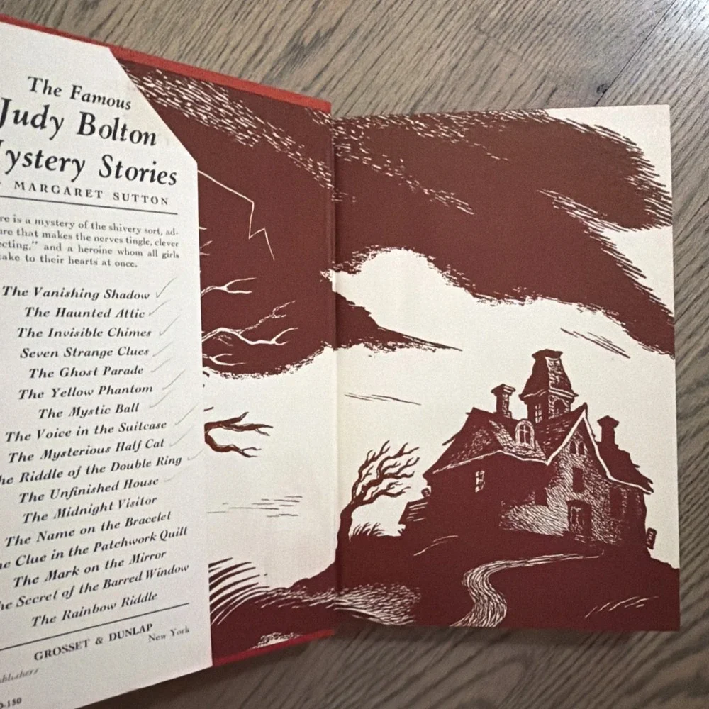 Judy‎ BOLTON #11 THE UNFINISHED HOUSE w/DJ MARGARET SUTTON 1938